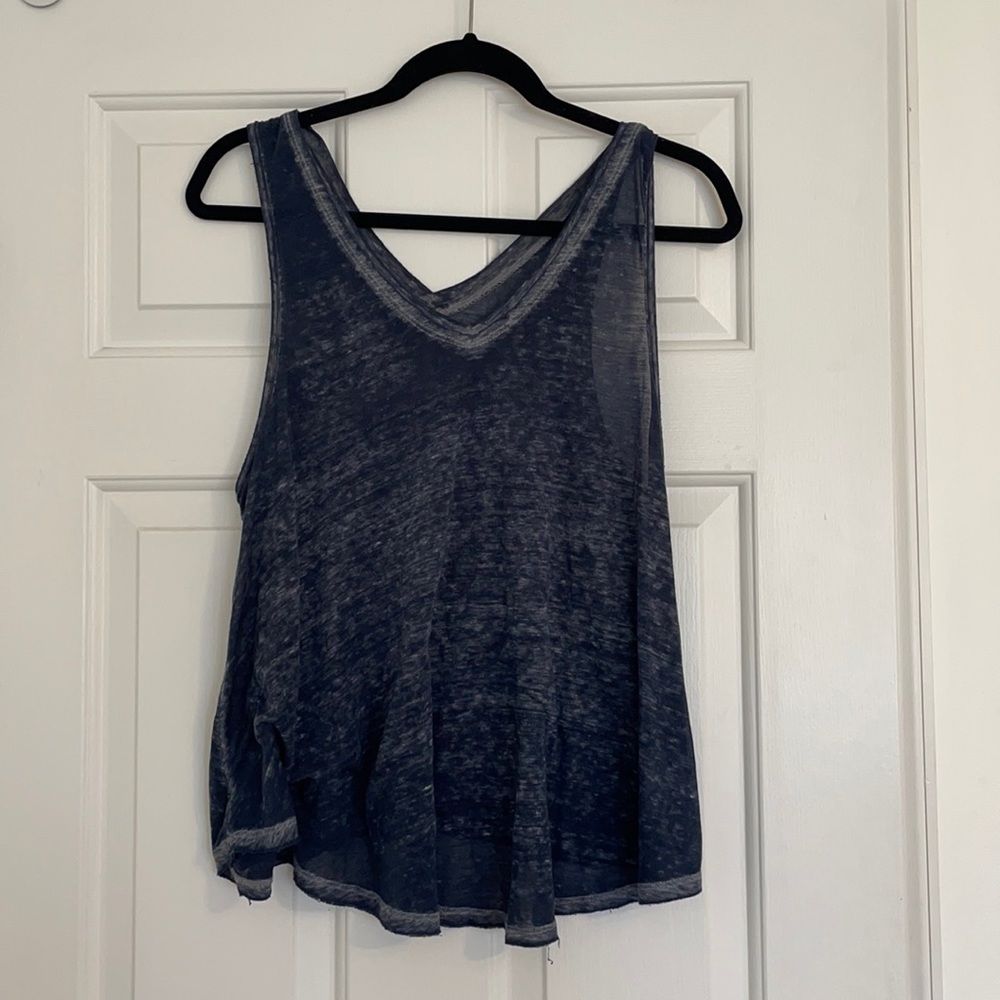 Free people acid wash muscle tee